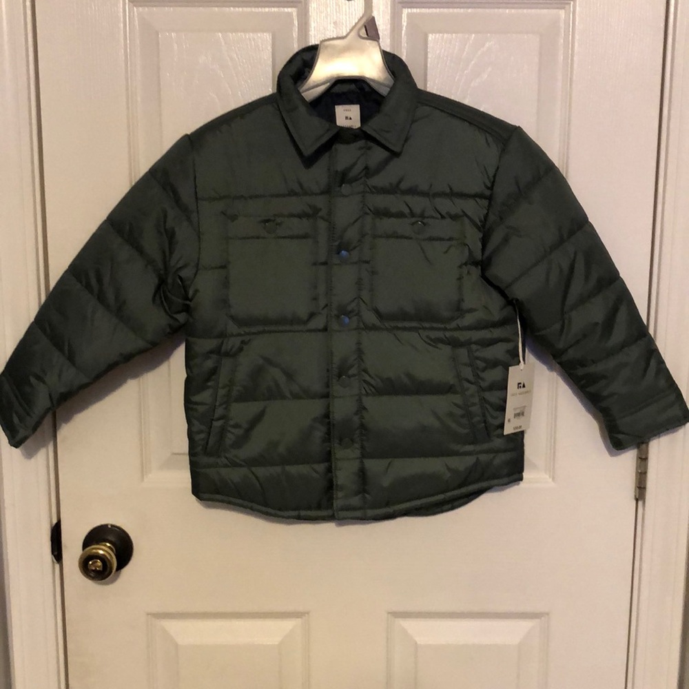 Boys Puffer Shirt Jacket Ripstop